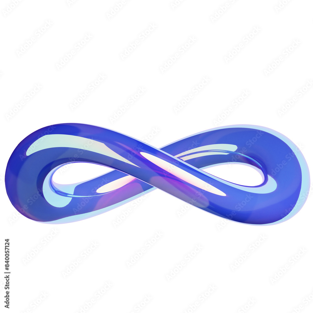 3D Holographic Abstract Loop Shape 3D Holographic Abstract Loop Shape