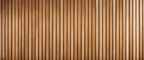 Vertical slats on wooden wall natural wood paneling texture for interior design