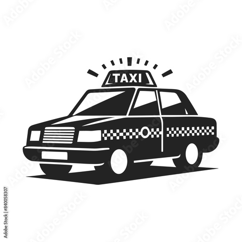 Taxi Car Vector, Taxi Cab silhouette