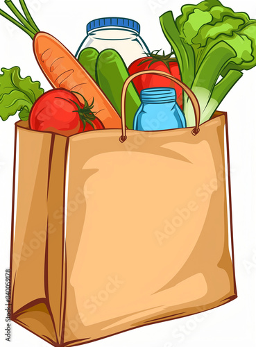 Wallpaper Mural bag of groceries Torontodigital.ca