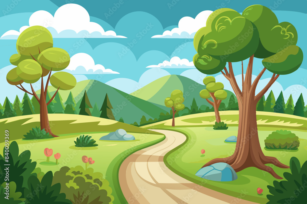crooked path vector illustration crooked path vector illustration