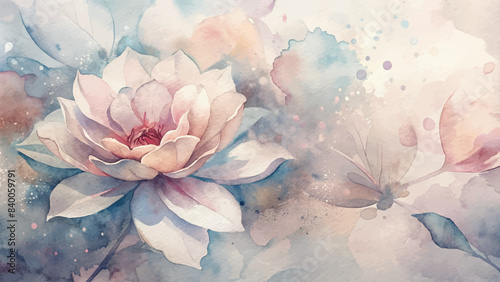 Beautiful watercolor flower background