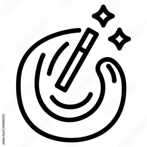 Fantasy icon symbol sign from modern Movie Genre collection in line style for mobile concept and web apps design. Entertainment and cinema related vector line icon.