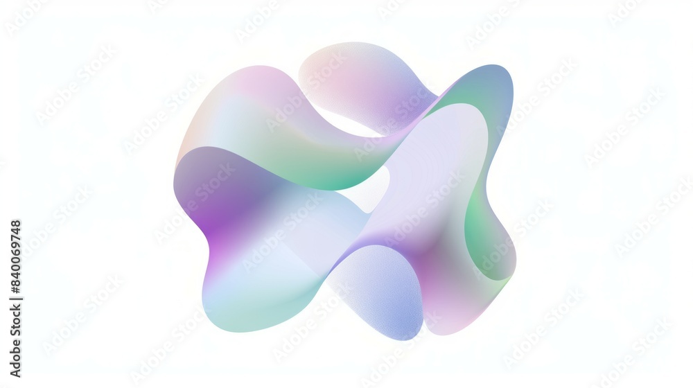 Abstract shapes in pastel colors, an elegant and modern logo for the Glowing Holographic Gradient Abstract shapes in pastel colors, an elegant and modern logo for the Glowing Holographic Gradient