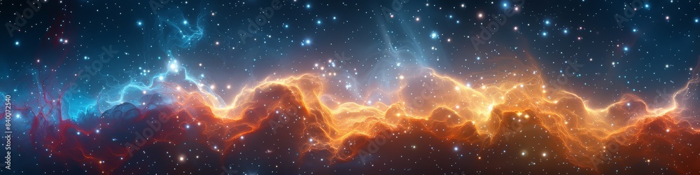 The image resembles a galaxy filled with many stars The image resembles a galaxy filled with many stars