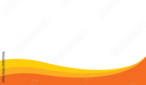 abstract orange wave background design template for banner poster