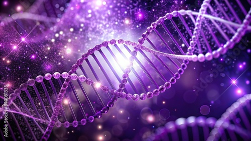 Abstract purple digital medical DNA technology background , DNA, technology, abstract, background, banner,genetics, science, medical, digital, concept, biotechnology, research, molecular
