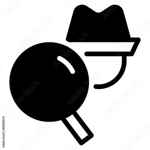 Detective solid icon symbol sign from modern Movie Genre collection in solid style for mobile concept and web apps design. Entertainment and cinema related vector line icon.