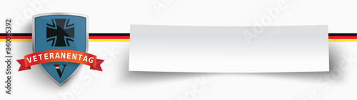 Papierzettel Veteranentag