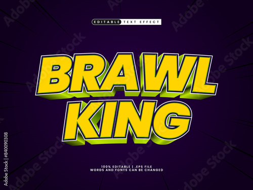 brawl king editable text effect in superhero and power text style