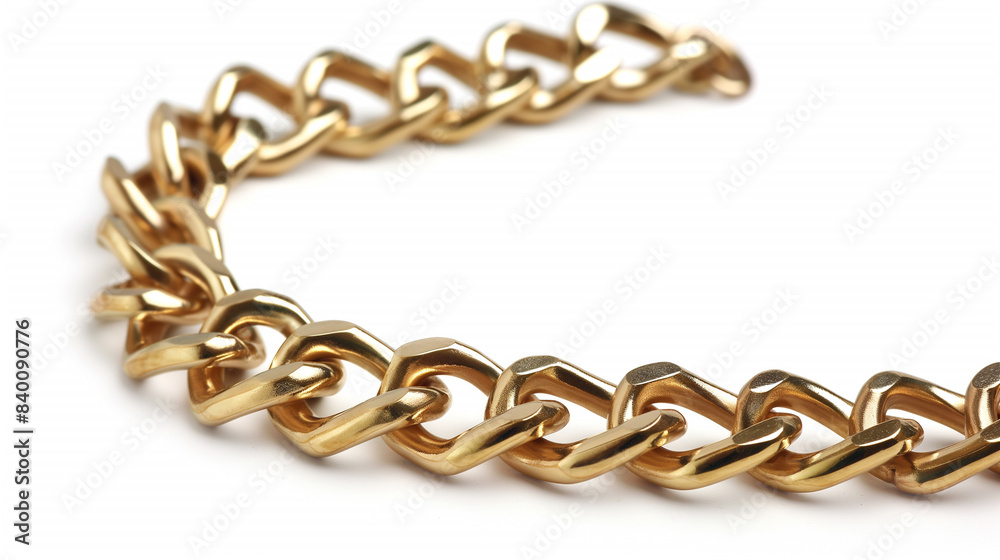 golden chain isolated on white background golden chain isolated on white background