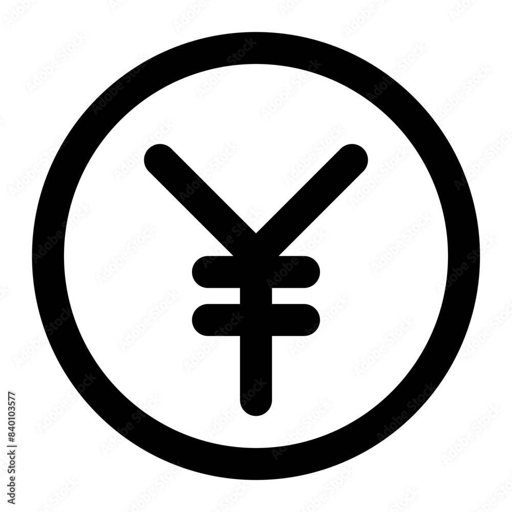 yen icon for illustration and design graphic