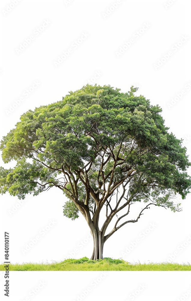 A white background with an isolated tree object, a white background with a tree object A white background with an isolated tree object, a white background with a tree object