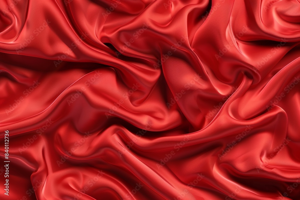 Background of flowing satin wave, abstract smooth elegant red fabric texture. Christmas background. Background of flowing satin wave, abstract smooth elegant red fabric texture. Christmas background.