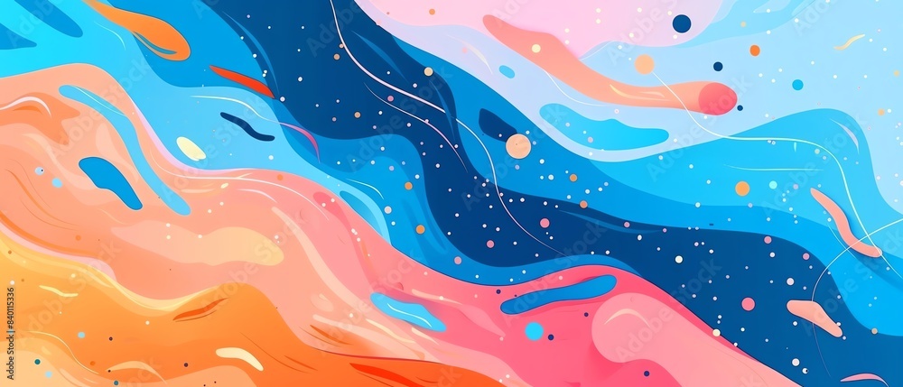 Abstract background flat design front view dynamic theme water color Complementary Color Scheme Abstract background flat design front view dynamic theme water color Complementary Color Scheme