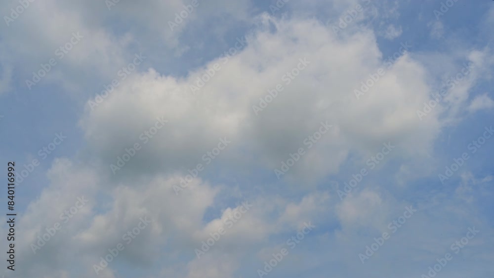 Timelapse of beautiful blue sky and white cloud with 4k resolution. The environment in the natural world. Timelapse of beautiful blue sky and white cloud with 4k resolution. The environment in the natural world.
