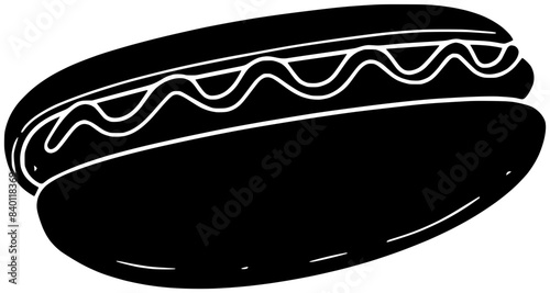 food illustration sausage silhouette meat logo meal icon hotdog outline lunch beef bread eat roll bun stick homemade snack shape pastry bakery chopstick for vector graphic background
