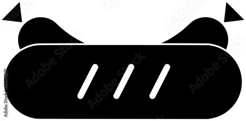 food illustration sausage silhouette meat logo meal icon hotdog outline lunch beef bread eat roll bun stick homemade snack shape pastry bakery chopstick for vector graphic background