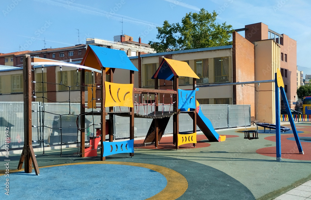 Swings, Slides, and Seesaws for Children Recreation Outdoor Playground Fun Swings, Slides, and Seesaws for Children Recreation Outdoor Playground Fun