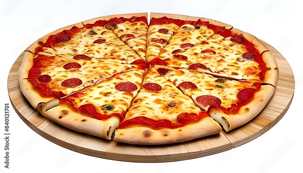 pizza on a white background pizza on a white background