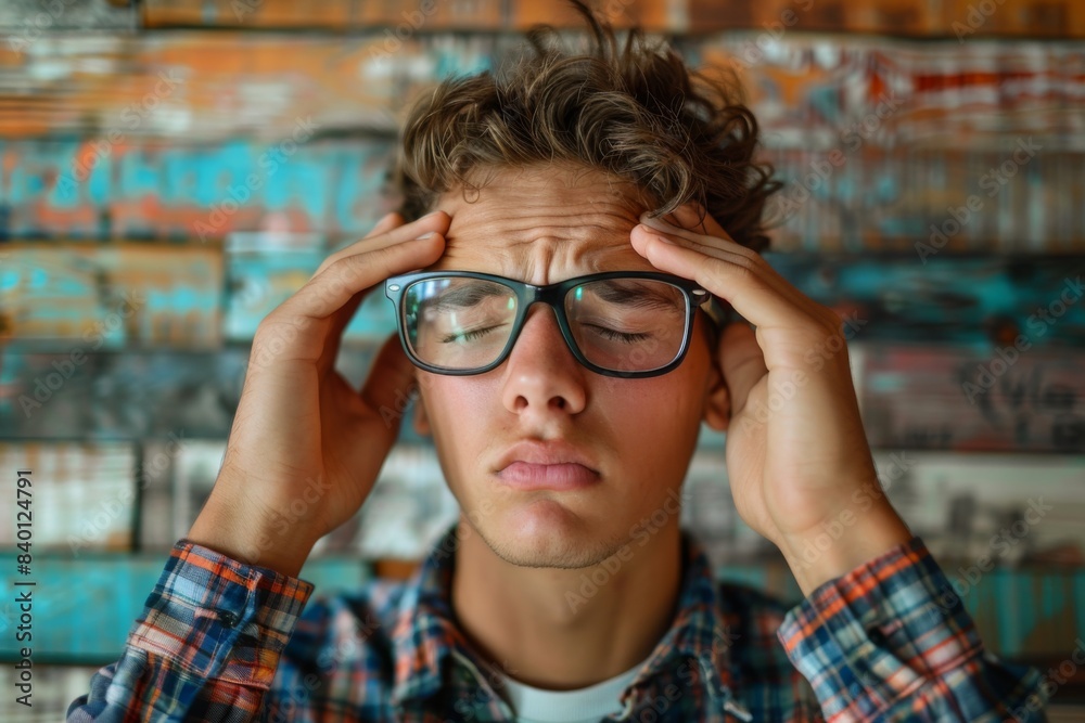 Man, glasses, head, shirt, attire Man, glasses, head, shirt, attire