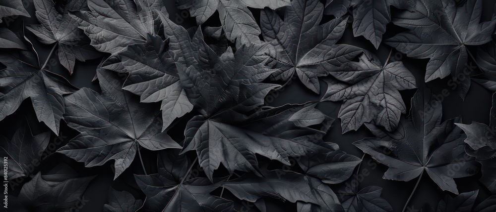 black leaves on black background black leaves on black background