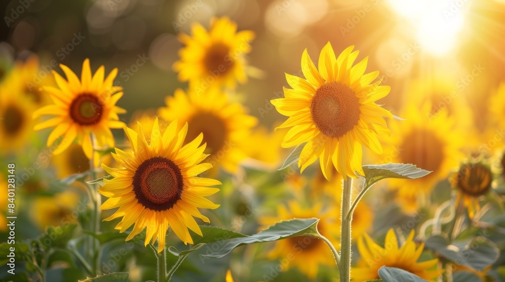 Obraz premium Sunny Sunflower Field 