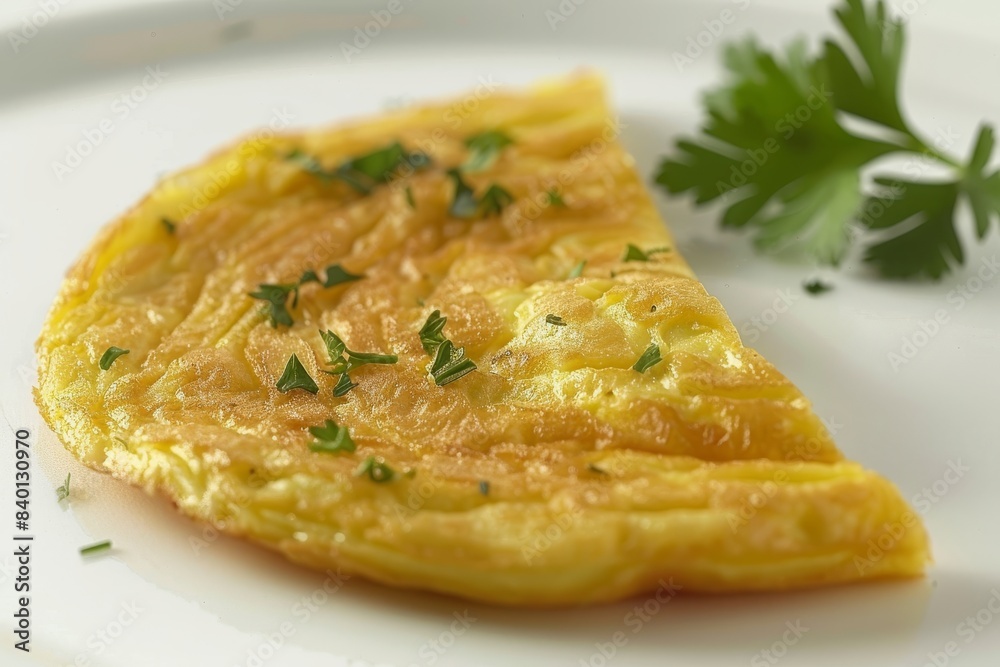 Fluffy omelette with herbs, perfect for a savory and nutritious breakfast, showcasing delicious and fresh ingredients Fluffy omelette with herbs, perfect for a savory and nutritious breakfast, showcasing delicious and fresh ingredients