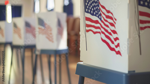 American voting booths