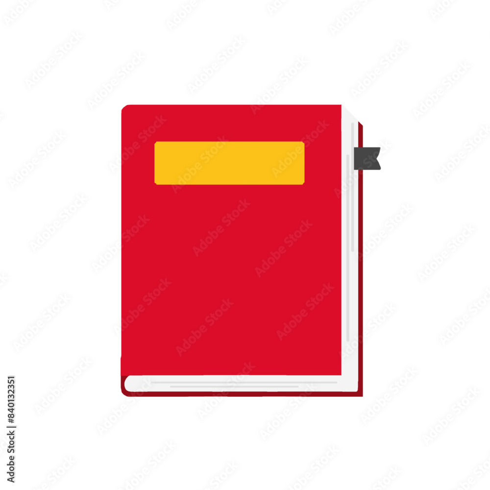 red book illustration flat style vector isolated on white and transparent background. red book illustration flat style vector isolated on white and transparent background.