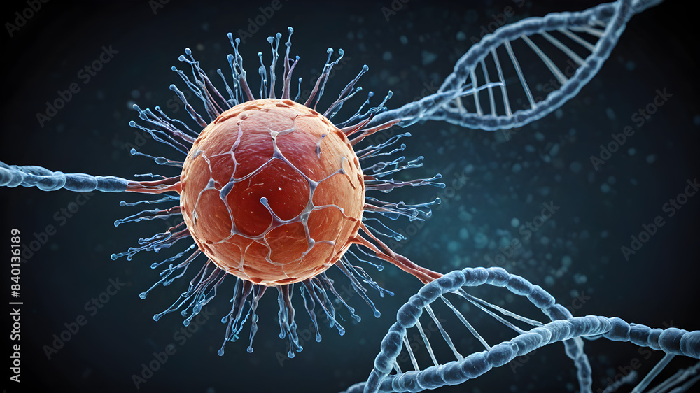 Biomedical visualization of a human cell at the molecular level ...