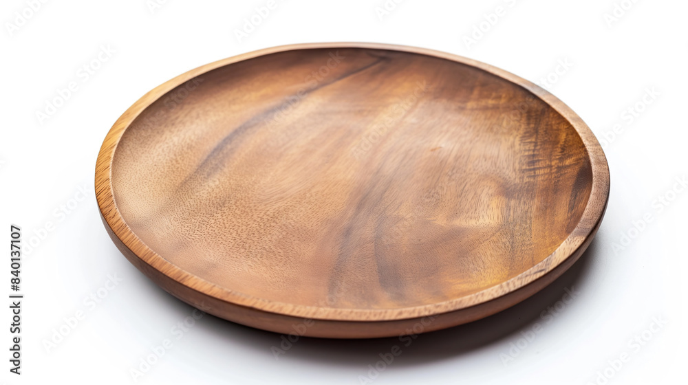 Wooden bowl on white background Wooden bowl on white background