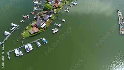 high water rhine river flood 2024 lake eicher see germany europe 4k / 30fps