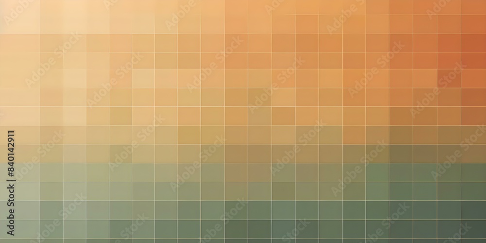 A soft background in a muted color palette with subtle gradients and squares for design elements The color palette includes shades of Rust Red Canyon Brown Sagebrush Green Sunbeam Yellow River Blue T