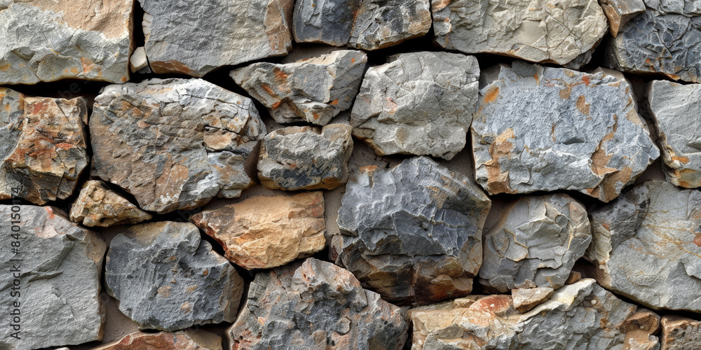 Textured stone wall with rough, weathered rocks, showcasing a rugged and natural appearance, perfect for backgrounds, architectural designs, and outdoor scenes.. Textured stone wall with rough, weathered rocks, showcasing a rugged and natural appearance, perfect for backgrounds, architectural designs, and outdoor scenes..