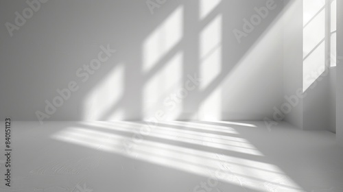 Clean, light grey background with a centered shadow effect, creating a subtle focal point