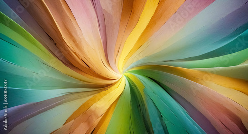 Abstract Swirling Rainbow Colors