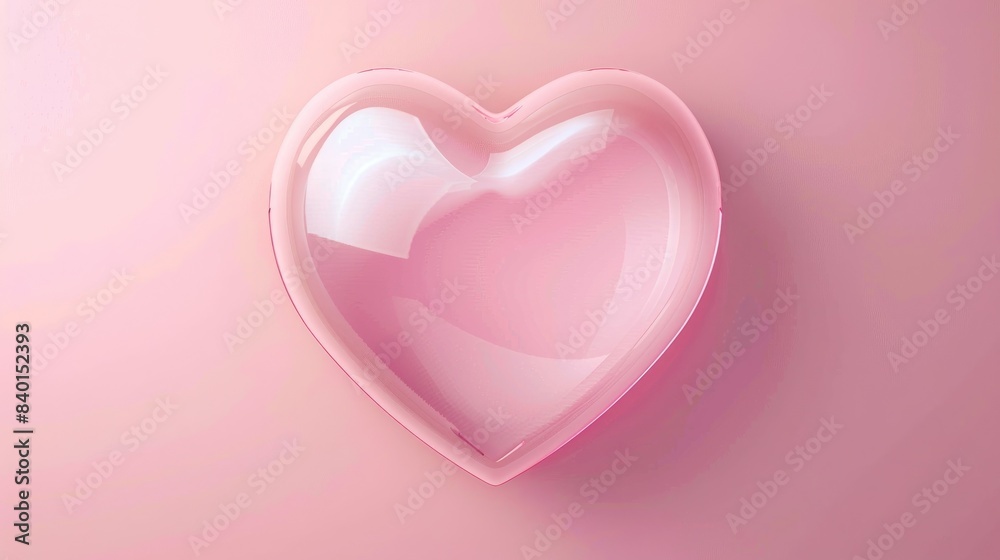 Light pink background with a centered, single heart shape, ideal for romantic themes Light pink background with a centered, single heart shape, ideal for romantic themes