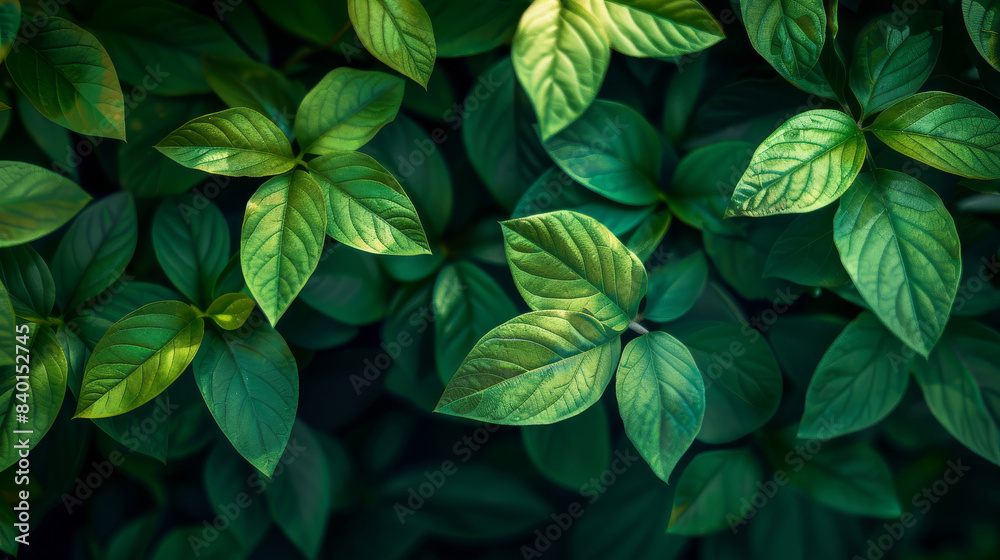 Fresh Green Leaves Captured in Vibrant Detail Fresh Green Leaves Captured in Vibrant Detail