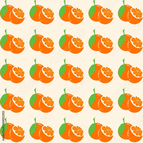 seamless background with oranges
