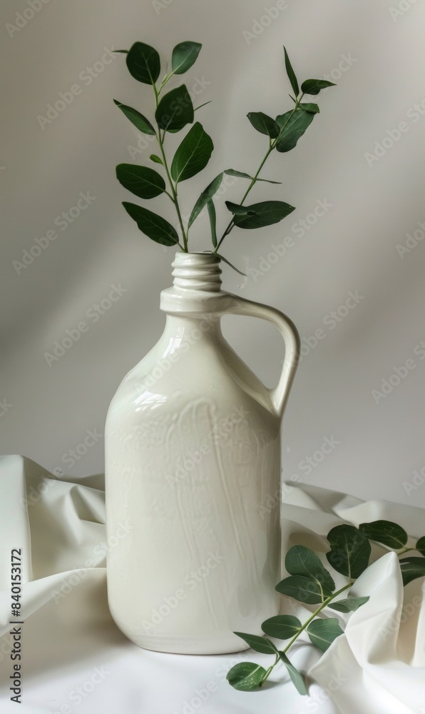 Bottle of plant-based laundry detergent which emphasizes the power of environmentally friendly and sustainable cleaning. Bottle of plant-based laundry detergent which emphasizes the power of environmentally friendly and sustainable cleaning.