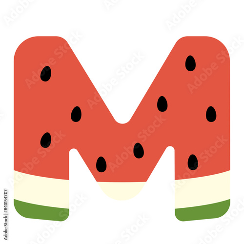 Wallpaper Mural Watermelon Letter M Torontodigital.ca