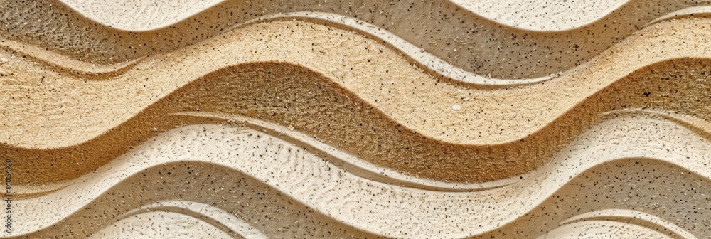 Sand waves with textured patterns, showcasing natural flowing shapes ...