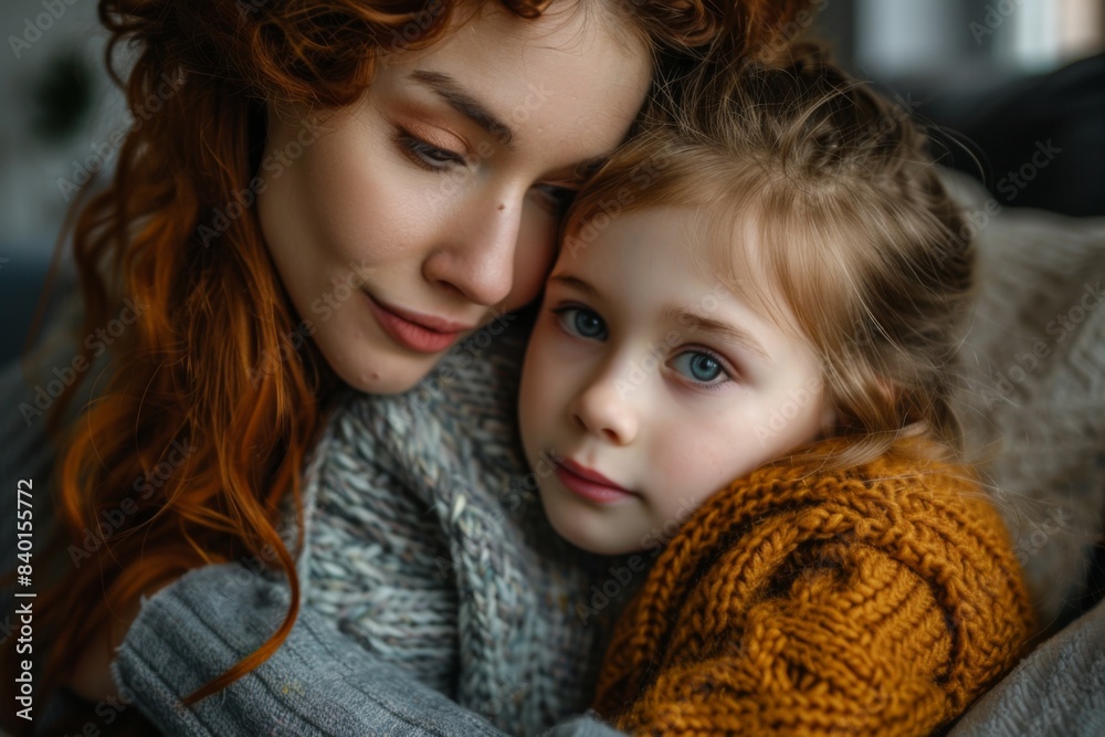 Mother and child embracing Mother and child embracing