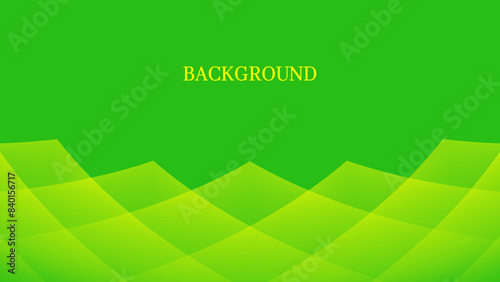 Green abstract background with yellow rhombic pattern, ice crystal shape, overlay gradient, geometric texture