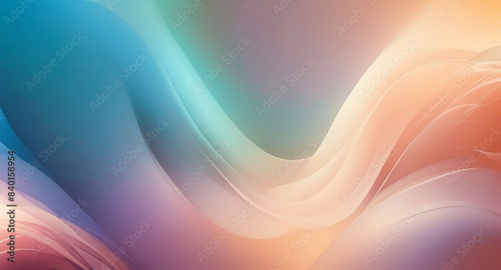 Abstract Background with Soft Gradient Colors and Smooth Curves Abstract Background with Soft Gradient Colors and Smooth Curves