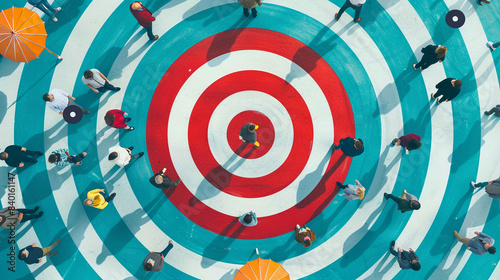 Market segmentation identifies target audiences. Tailored messages resonate with specific groups. photo