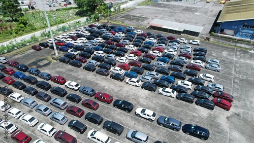 Kuching, Malaysia - June 5 2024: The Senari Port and Pending Terminal Port