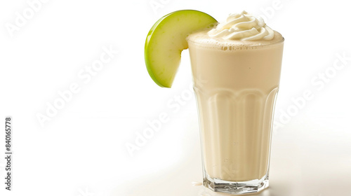 apple smoothie with whipped cream