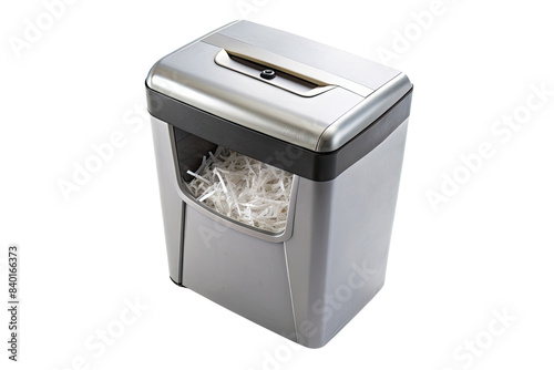 Paper shredder isolated on a transparent background